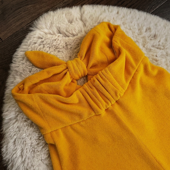 Zimmermann Jeannine Terry Cloth Resort Bow Tie Front Midi Dress - Picture 11 of 15